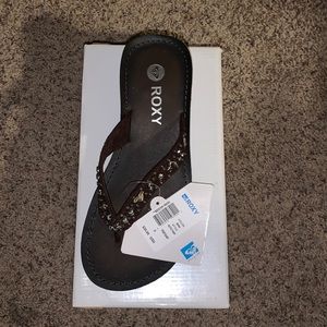 Roxy flip flop flops new with tags!